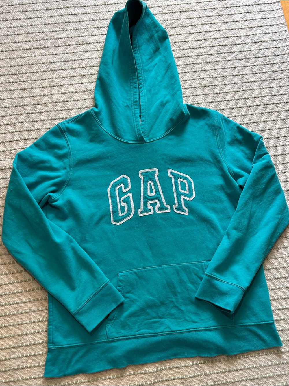 GAP Y2K Teal Hoodie